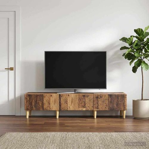 ТВ шкаф 147 x 34,5 x 30 см Старо дърво Инженерна дървесина
