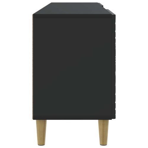 ТВ шкаф 99 x 34,5 x 50 см Черно Инженерна дървесина