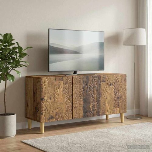 ТВ шкаф 99 x 34,5 x 50 см Старо дърво Инженерна дървесина