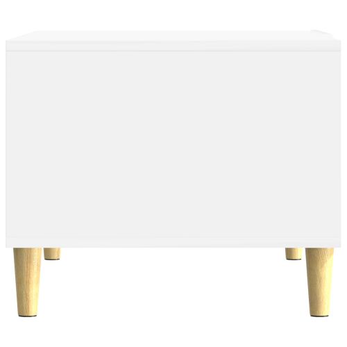 Масичка за кафе Бял гланц 90 x 50 x 40 cm Инженерна дървесина