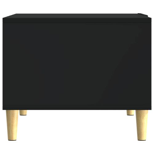 Масичка за кафе Черно 50 x 49 x 40 см Инженерна дървесина