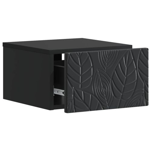 Стенен страничен масичка 2 pcs Черно 34,5 x 33 x 20 см