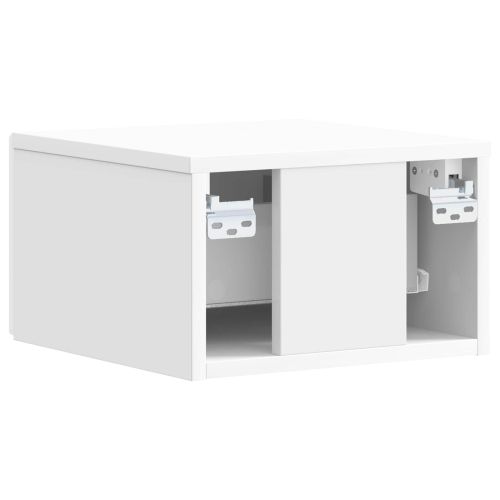Стенен страничен масичка 2 pcs Бял гланц 34,5 x 33 x 20 см