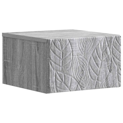 Стенен страничен масичка 2 pcs Сив Сонома 34,5 x 33 x 20 см