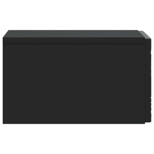 Спален шкаф с монтаж на стена Черно 49 x 34,5 x 20 см