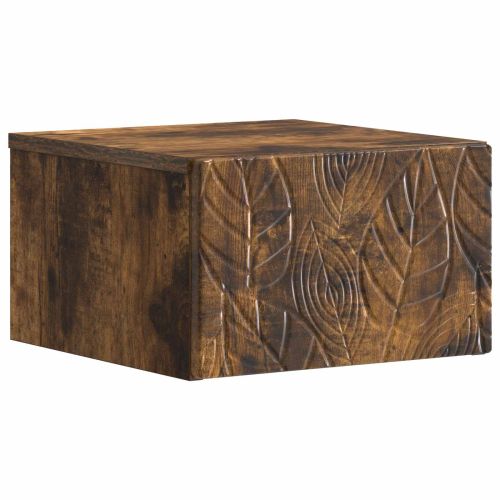 Спален шкаф с монтаж на стена Опушен дъб 49 x 34,5 x 20 см