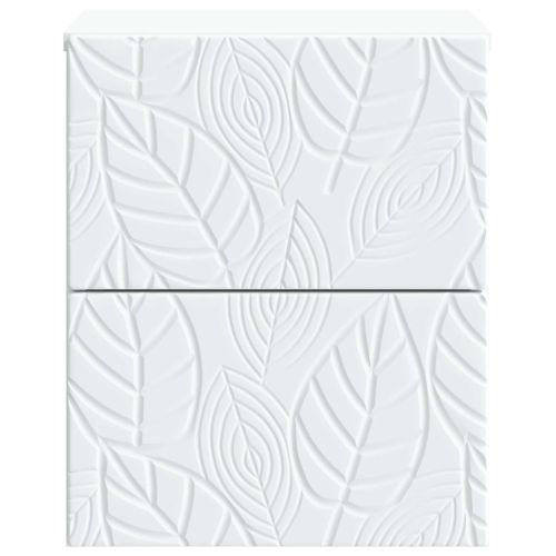 Спален шкаф с монтаж на стена 2 pcs Бяло 34,5 x 33 x 40 см