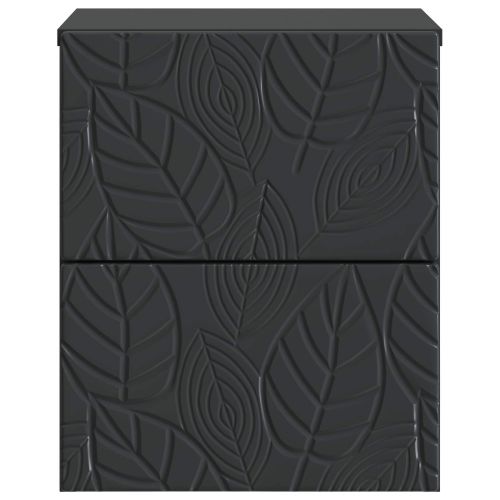 Спален шкаф с монтаж на стена 2 pcs Черно 34,5 x 33 x 40 см