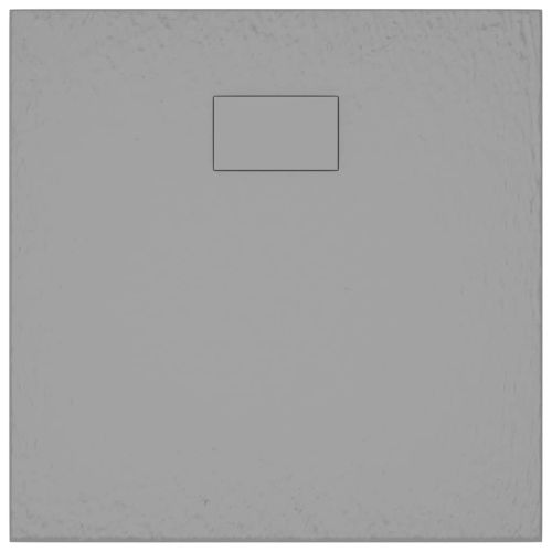 Душ корито, SMC, сиво, 80x80 см