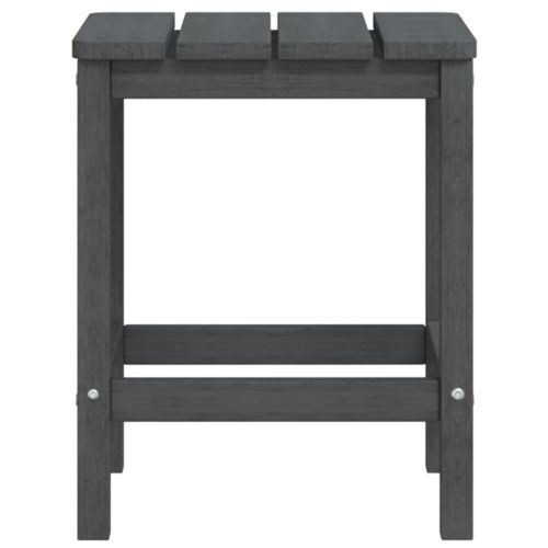 Градински стол "Адирондак" с масичка, HDPE, антрацит
