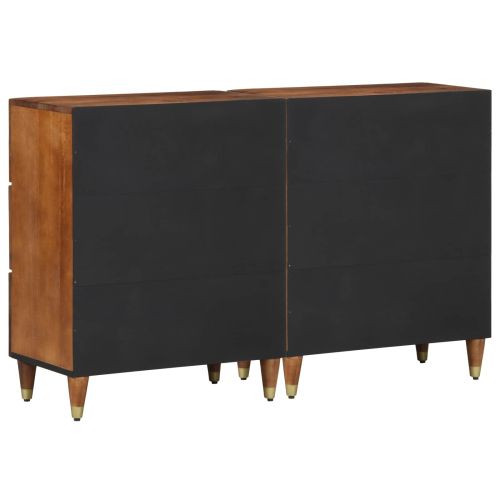 Служебен шкаф с чекмедже 2 pcs Меденокафяво 60 x 33 x 75 cm