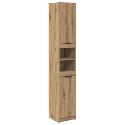 Комплект мебели за баня 5 бр. Дъб 64,5 x 33,5 x 59 см