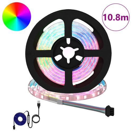 LED лента 12 pcs Черен и прозрачен 900 мм Мед и пластмаса