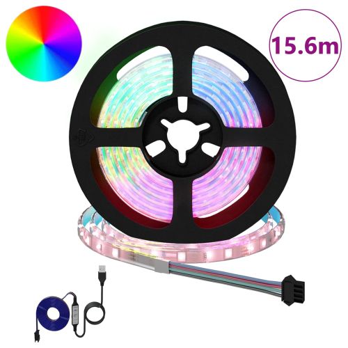 LED лента 12 pcs Черен и прозрачен 1300 мм Мед и пластмаса