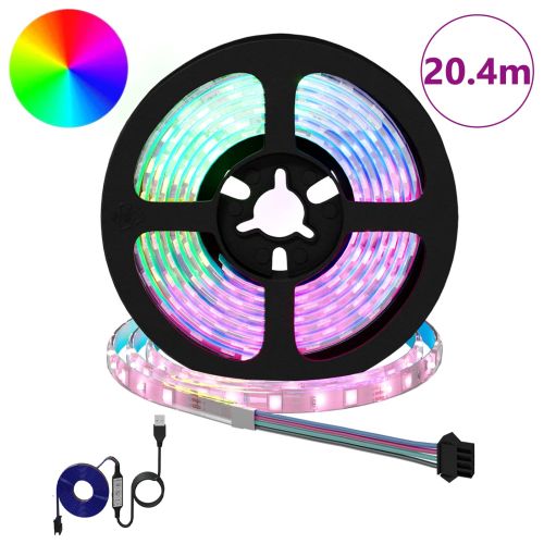 LED лента 12 pcs Черен и прозрачен 1700 мм Мед и пластмаса