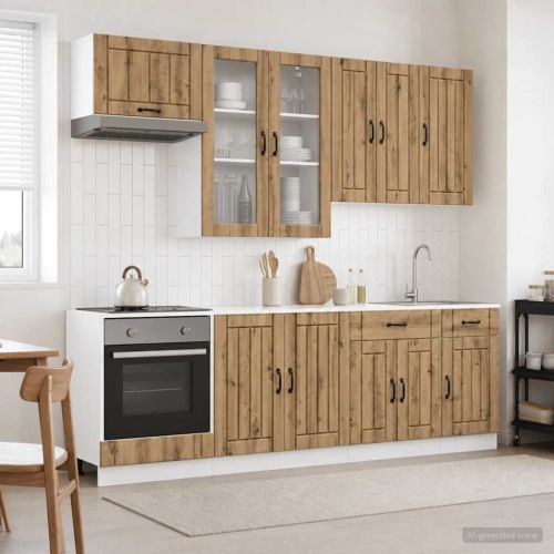 Кухненски единица LUCCA 8 pcs Дъб артизан Инженерна дървесина