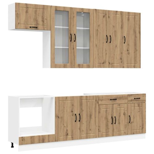 Кухненски единица LUCCA 8 pcs Дъб артизан Инженерна дървесина