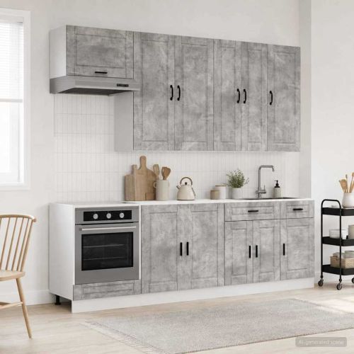 Кухненски единица PORTO 8 pcs Бетонно сиво Инженерна дървесина