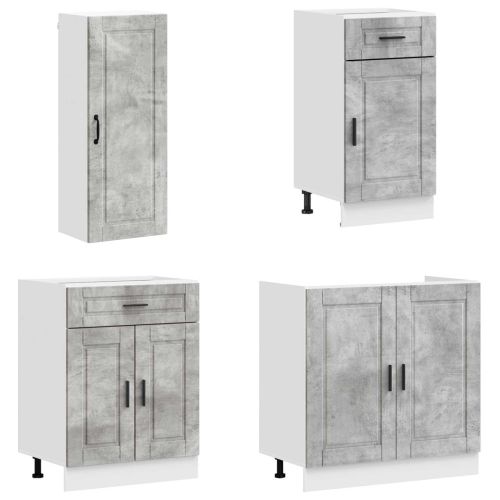 Кухненски единица PORTO 8 pcs Бетонно сиво Инженерна дървесина