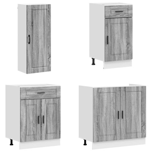 Кухненски единица PORTO 8 pcs Сив Сонома Инженерна дървесина