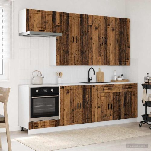 Кухненски единица PORTO 8 pcs Старо дърво Инженерна дървесина