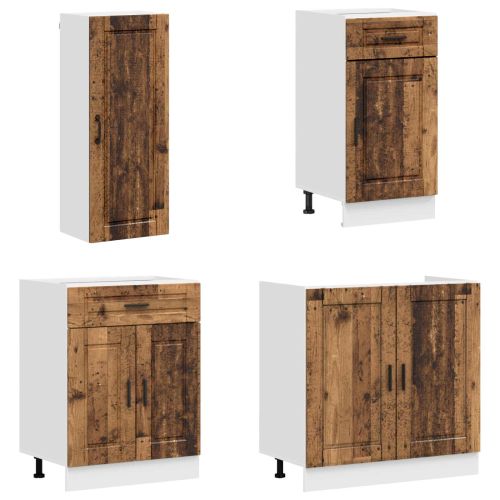 Кухненски единица PORTO 8 pcs Старо дърво Инженерна дървесина