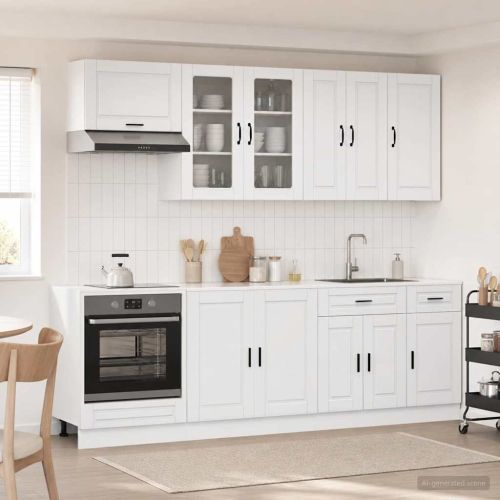 Кухненски единица PORTO 8 pcs Бял гланц Инженерна дървесина