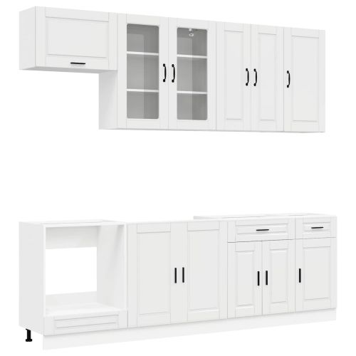 Кухненски единица PORTO 8 pcs Бял гланц Инженерна дървесина