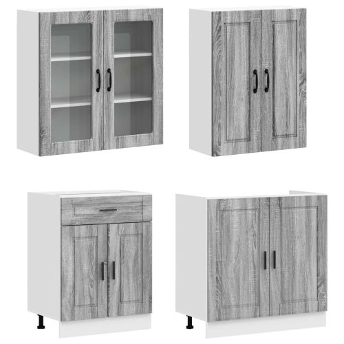 Кухненски единица PORTO 8 pcs Сив Сонома Инженерна дървесина