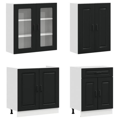 Кухненски единица KALMAR 8 pcs Черно Инженерна дървесина