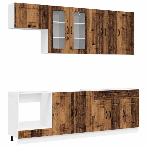 Кухненски единица KALMAR 8 pcs Старо дърво Инженерна дървесина