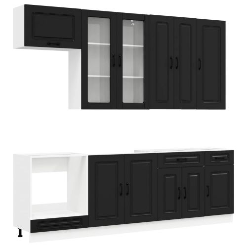 Кухненски единица KALMAR 8 pcs Черно Инженерна дървесина