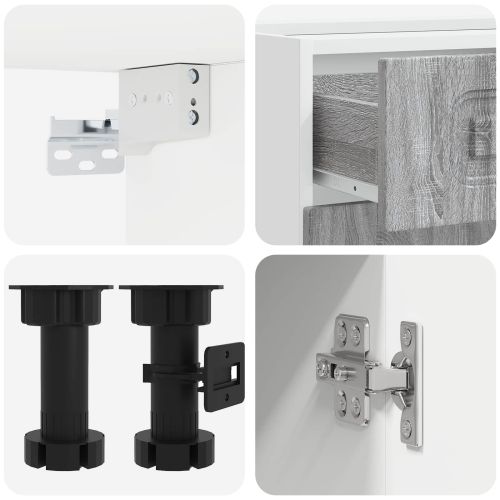 Кухненски единица KALMAR 8 pcs Сив Сонома Инженерна дървесина