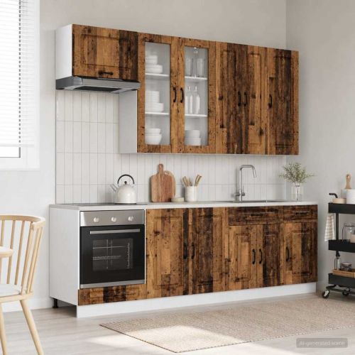 Кухненски единица KALMAR 8 pcs Старо дърво Инженерна дървесина