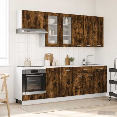 Кухненски единица LYON 8 pcs Опушен дъб Инженерна дървесина
