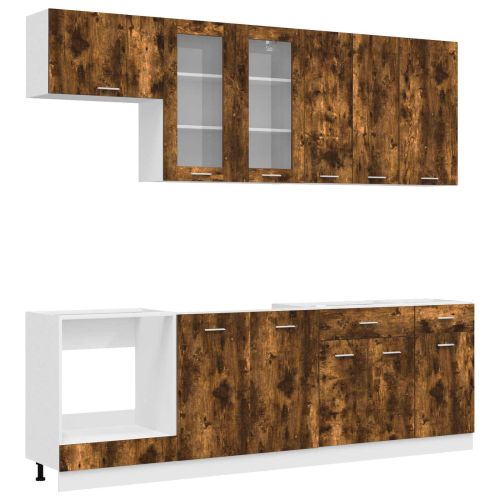 Кухненски единица LYON 8 pcs Опушен дъб Инженерна дървесина
