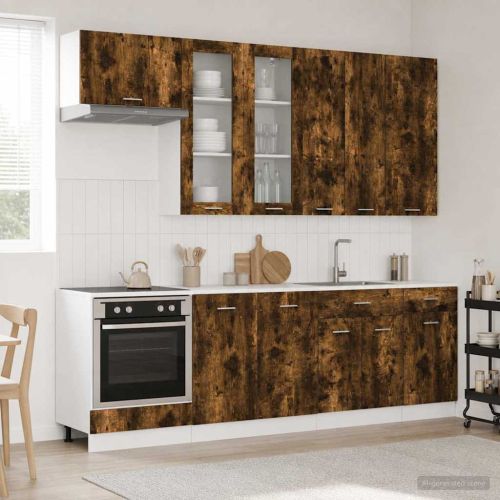 Кухненски единица LYON 8 pcs Опушен дъб Инженерна дървесина