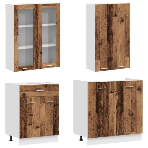 Кухненски единица LYON 8 pcs Старо дърво Инженерна дървесина