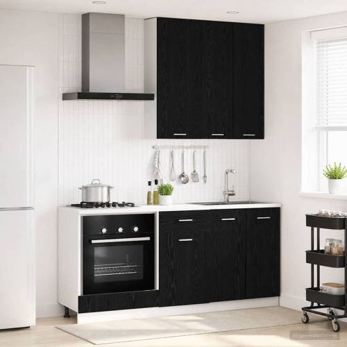 Кухненски единица LYON 5 pcs Черен дъб Инженерна дървесина