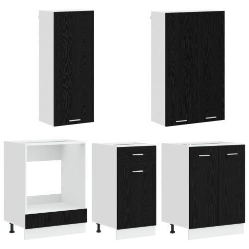 Кухненски единица LYON 5 pcs Черен дъб Инженерна дървесина