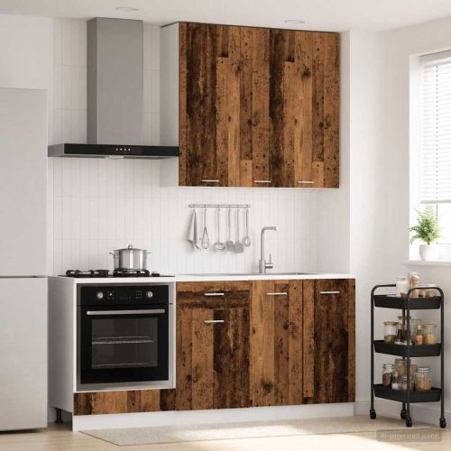 Кухненски единица LYON 5 pcs Старо дърво Инженерна дървесина
