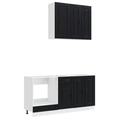 Кухненски единица KALMAR 5 pcs Черно Инженерна дървесина