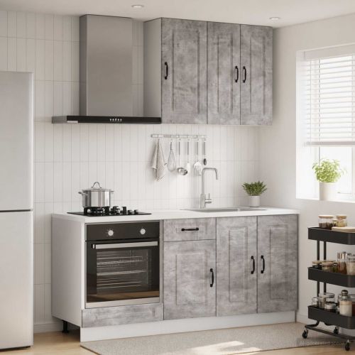 Кухненски единица KALMAR 5 pcs Бетонно сиво Инженерна дървесина