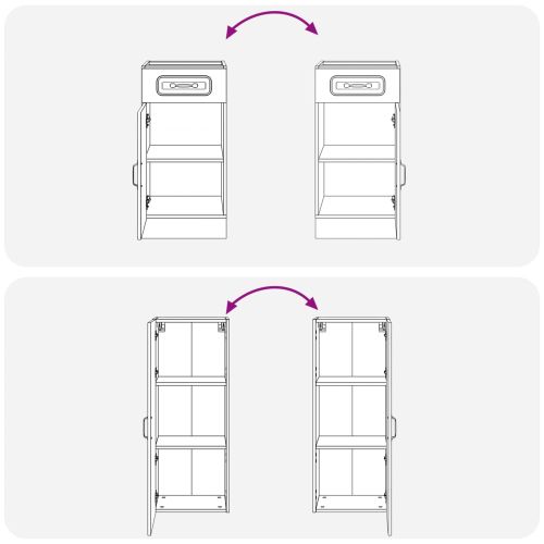 Кухненски единица KALMAR 5 pcs Бяло Инженерна дървесина