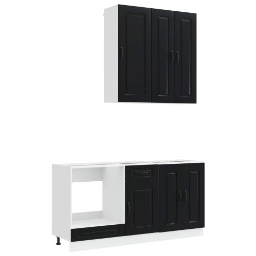 Кухненски единица KALMAR 5 pcs Черно Инженерна дървесина