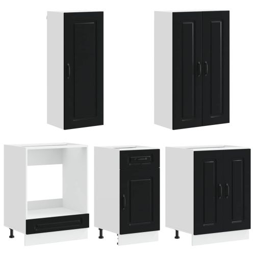 Кухненски единица KALMAR 5 pcs Черно Инженерна дървесина