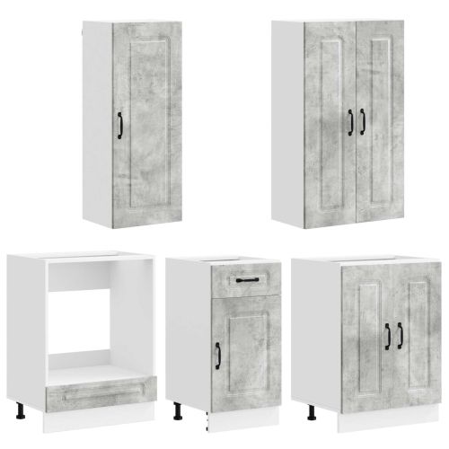 Кухненски единица KALMAR 5 pcs Бетонно сиво Инженерна дървесина