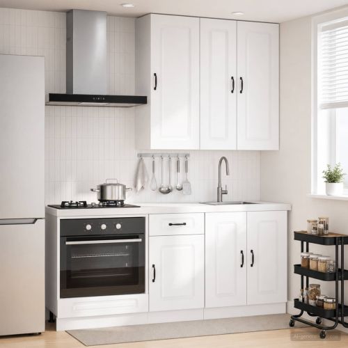 Кухненски единица KALMAR 5 pcs Бял гланц Инженерна дървесина