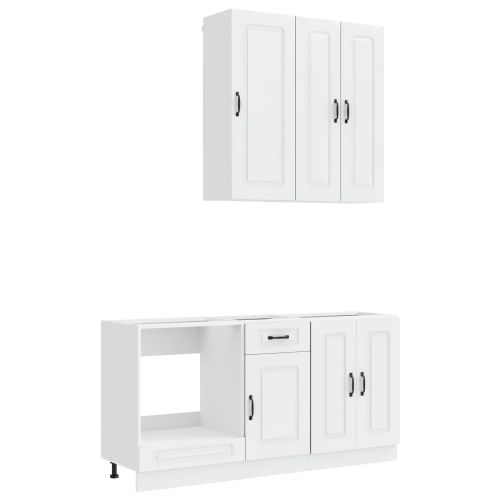 Кухненски единица KALMAR 5 pcs Бял гланц Инженерна дървесина