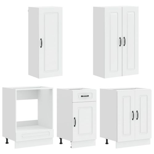 Кухненски единица KALMAR 5 pcs Бял гланц Инженерна дървесина